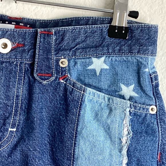 SUMMER CLOSEOUT ☀️ \Tommy Hilfiger\ Americana Denim Mini Skirt - Picture 6 of 13